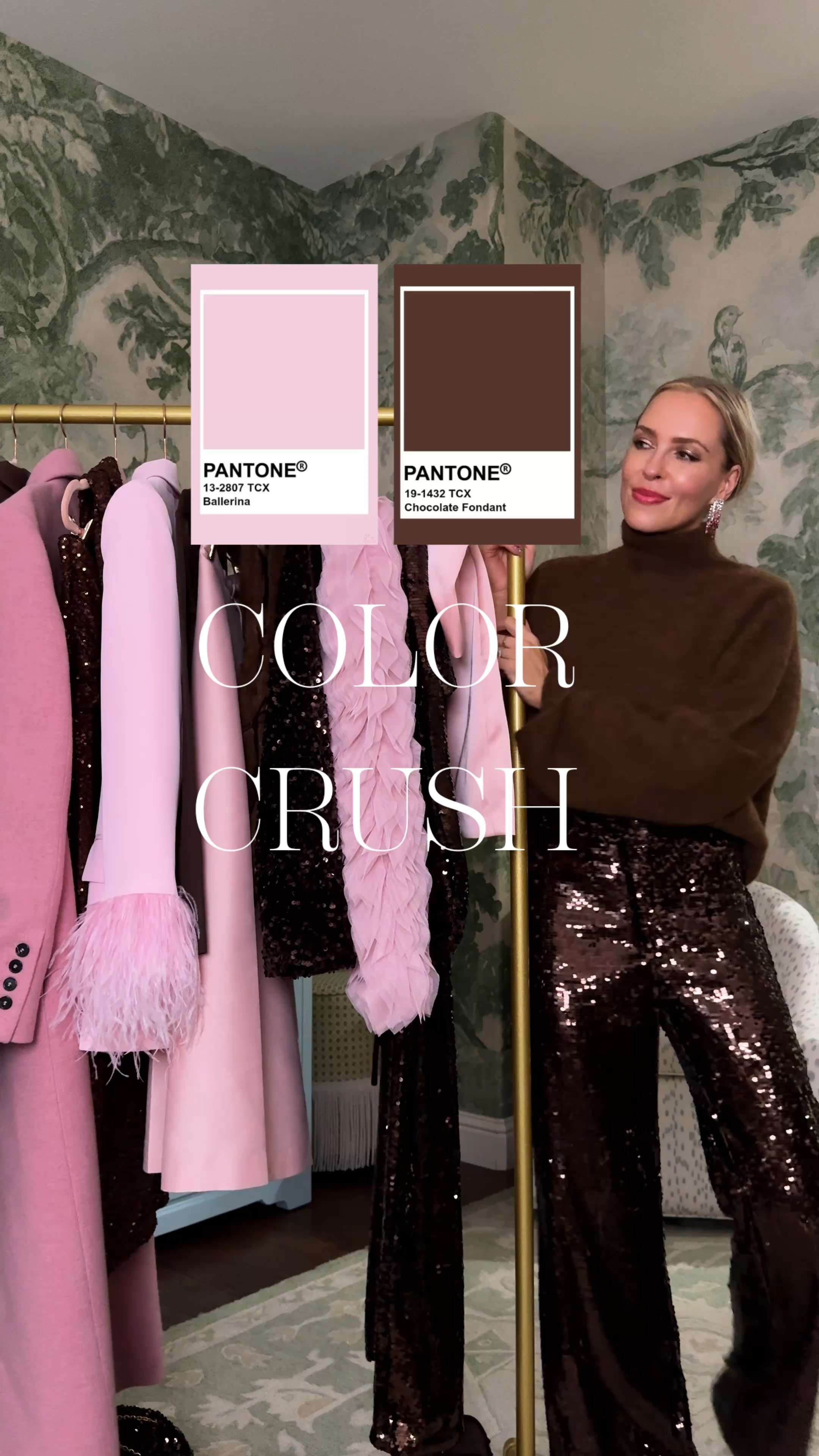 NYE COLOR CRUSH Chocolate + Pink

Comment COLOR for links to all seven looks.  

 #LTKHoliday #LTKOver40 #LTKFindsUnder100