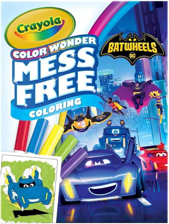 Crayola Batwheels Color Wonder Activity Set, Batman Mess Free Coloring Pages for Toddlers, Batman... | Amazon (US)