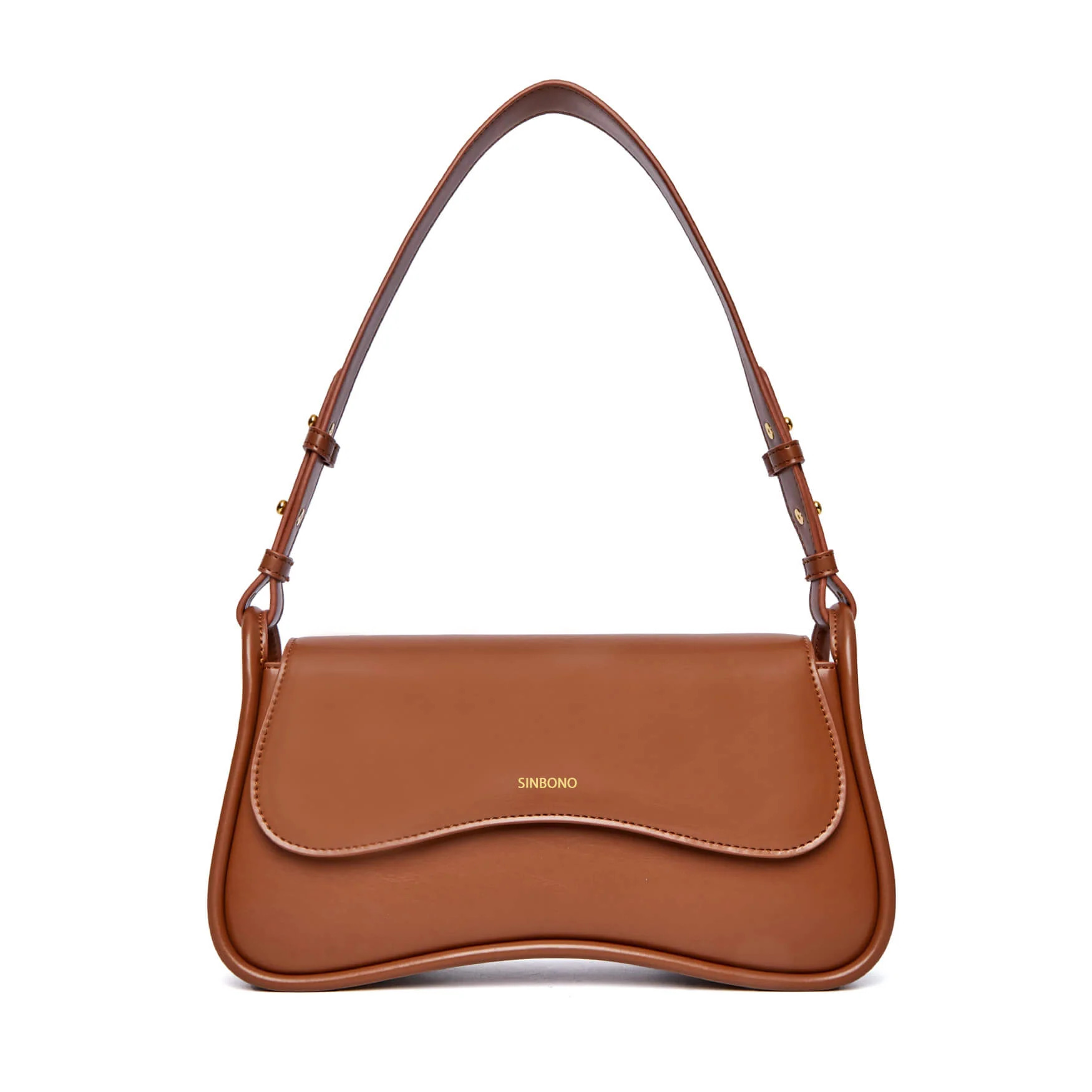 Zoe Shoulder Bag - Dark Brown | SINBONO INC.