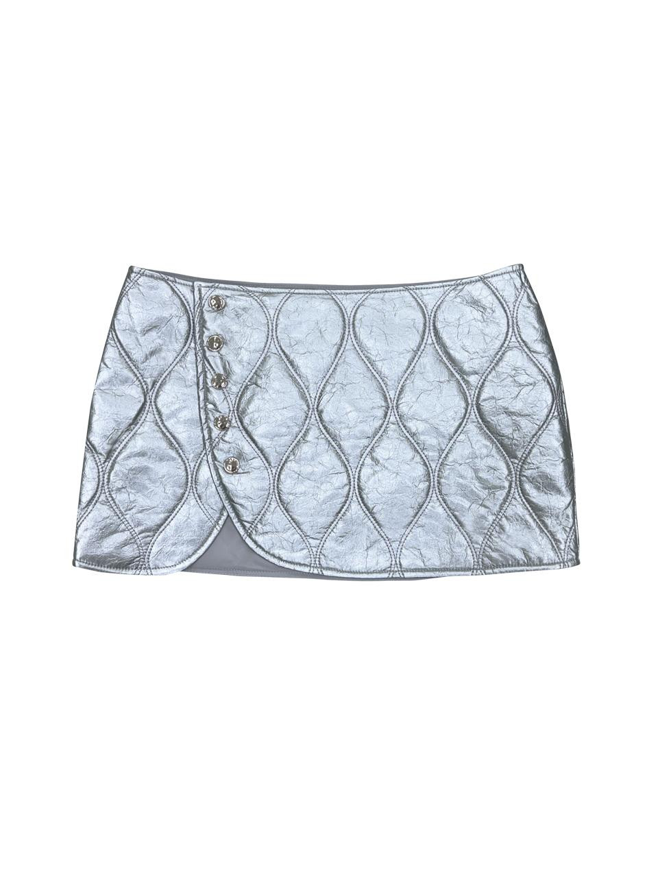 metal padded skirt-silver | W Concept (US)