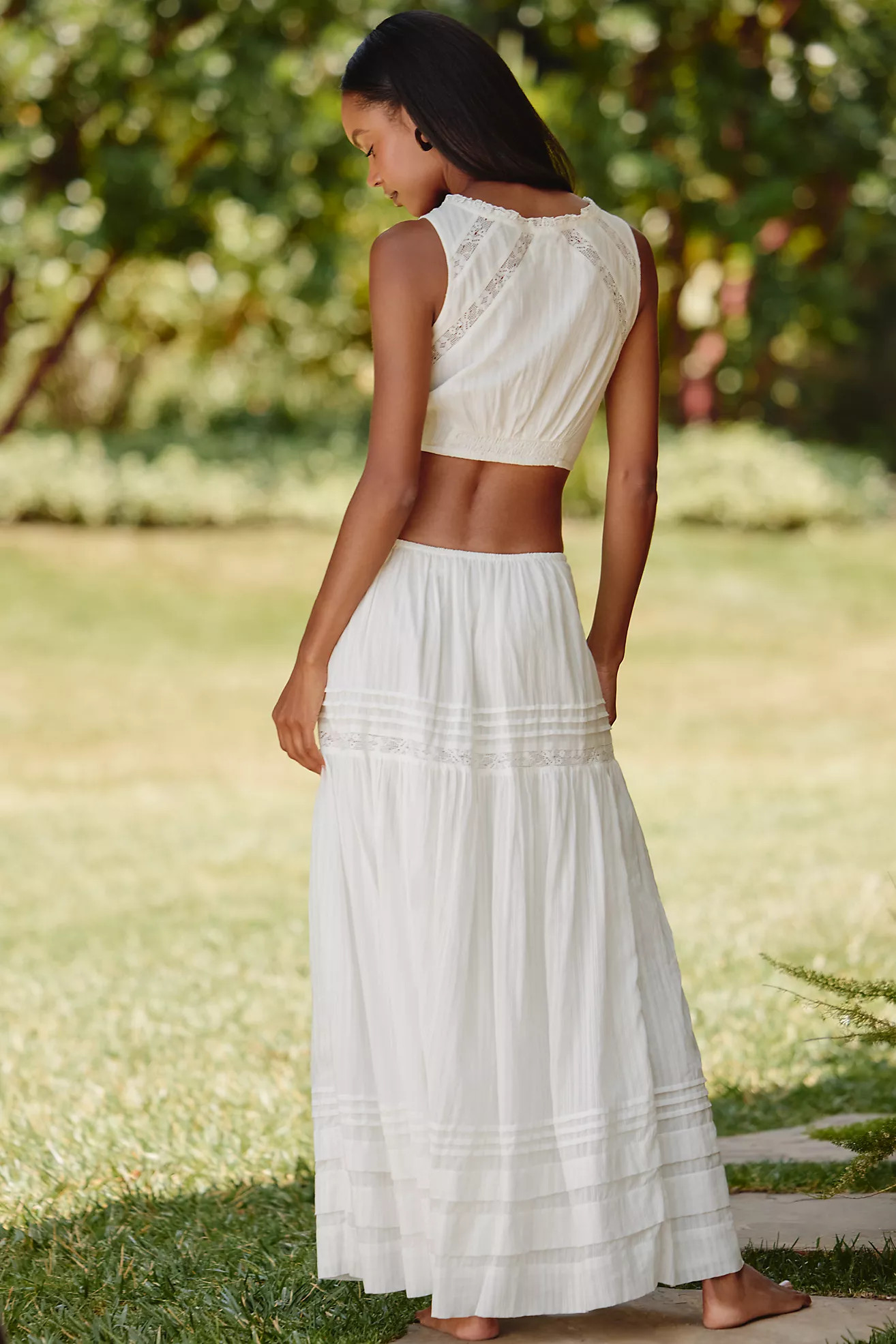 LSPACE Reia Lace Maxi Skirt | Anthropologie (US)