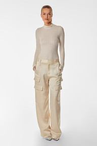 Florence Sheer Turtleneck - Ivory | The Noli Shop