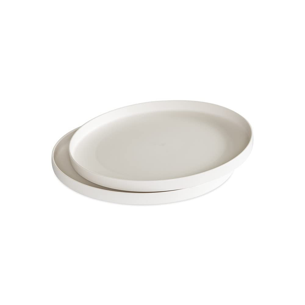 Nordic Ware 10-Inch Meal Plate, Set of 2, White, Microwave Safe Polypropylene | Amazon (US)