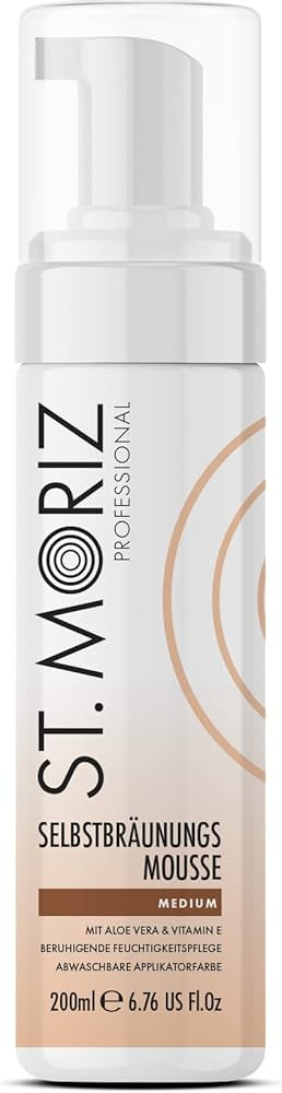St. Moriz Professional Selbstbräunungsmousse mit Aloe Vera & Vitamin E, veganer Selbstbräuner M... | Amazon (DE)