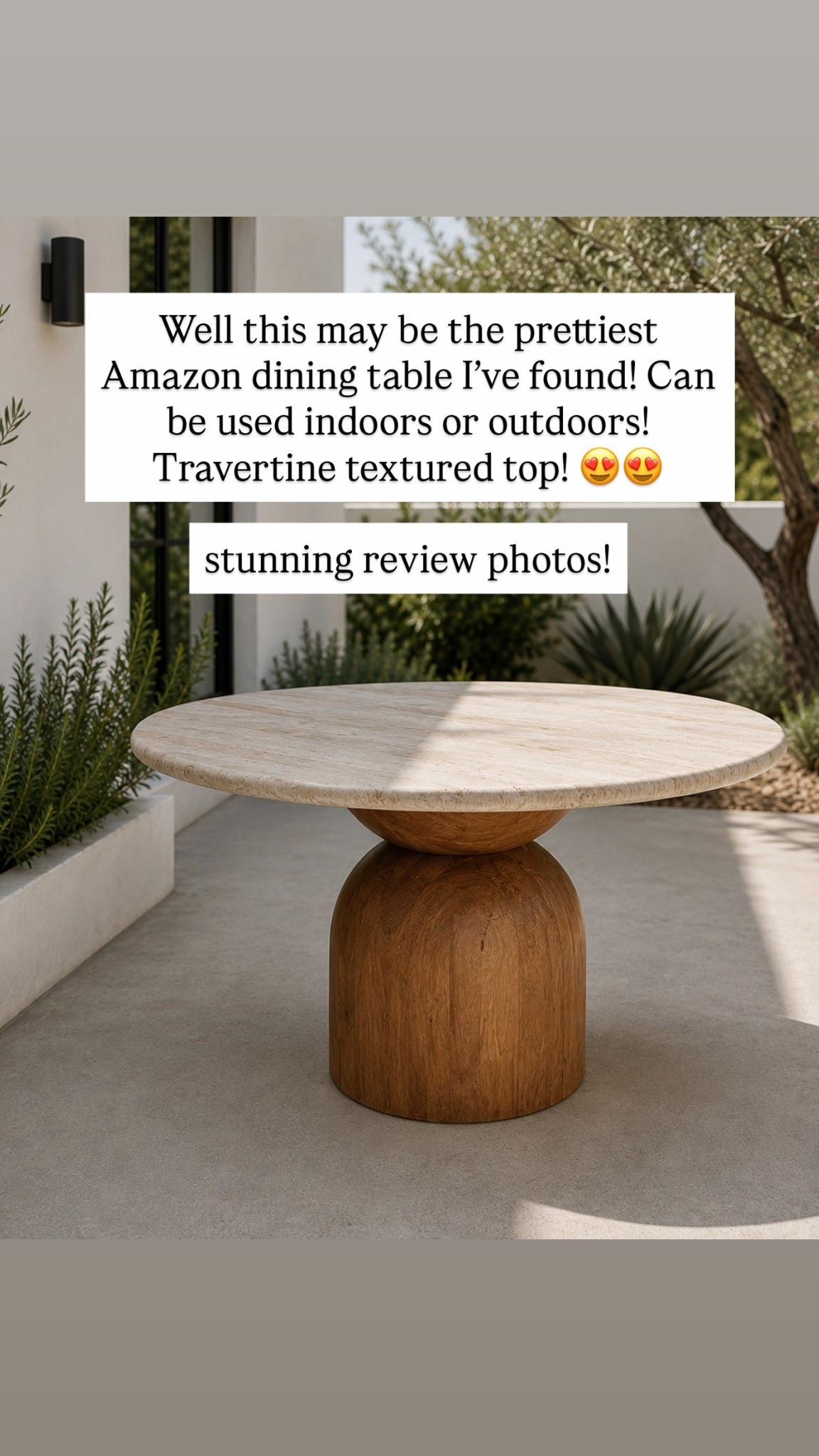 One of the prettiest dining tables I’ve ever found that can be used indoors or outdoors! Most stunning review photos ￼

#LTKSaleAlert #LTKHome #LTKSeasonal