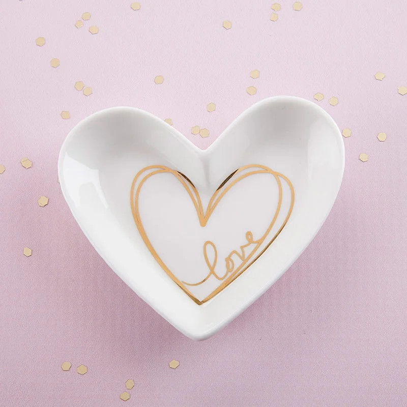 Kate Aspen Heart Shaped Trinket Dish (Set of 12), 3.25" W x 2.8" H x 0.5" D, Perfect Party Favor ... | Walmart (US)
