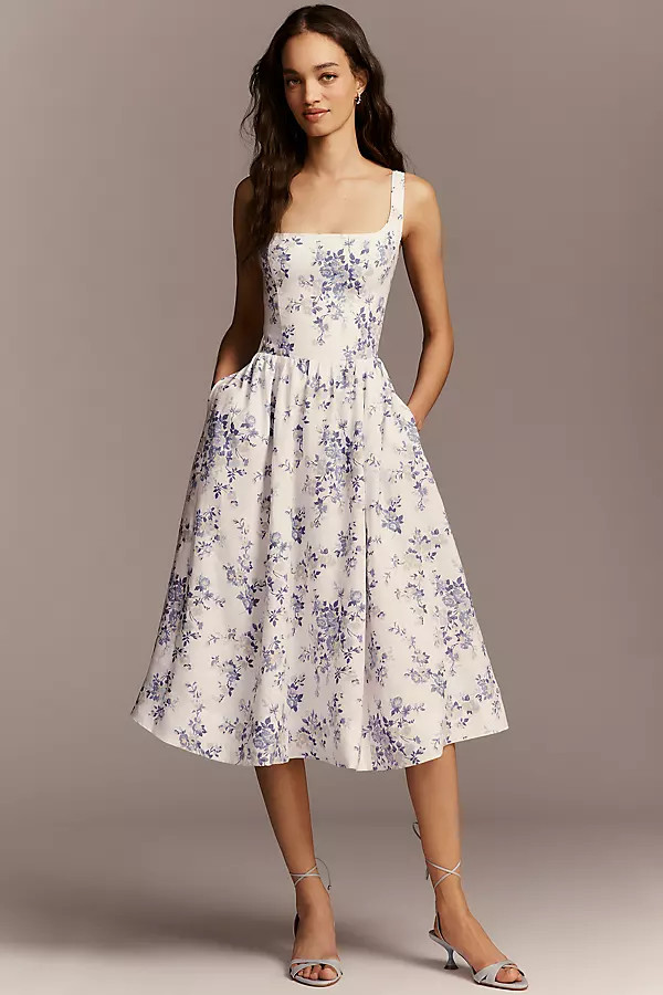 Janu Linen Midi Dress | Anthropologie (US)