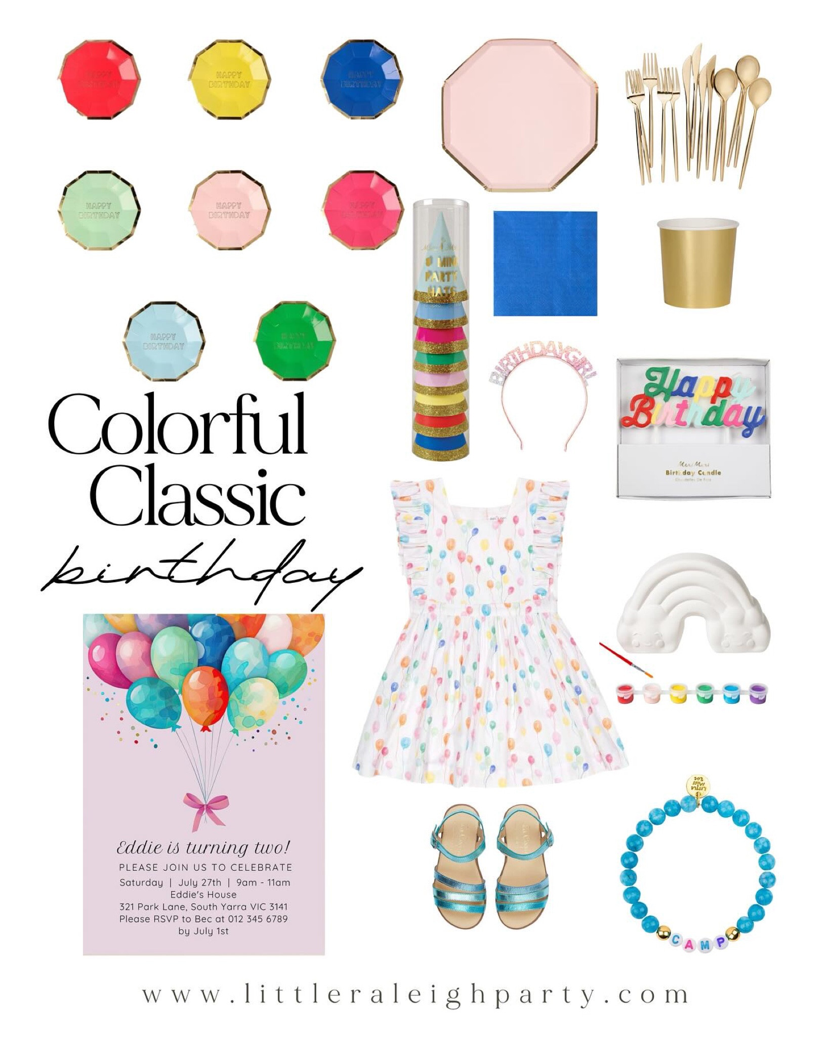 A colorful classic birthday!  Loving the bright colored partyware with the soft colored balloons in this dress! 


#LTKKids #LTKFamily #LTKParties