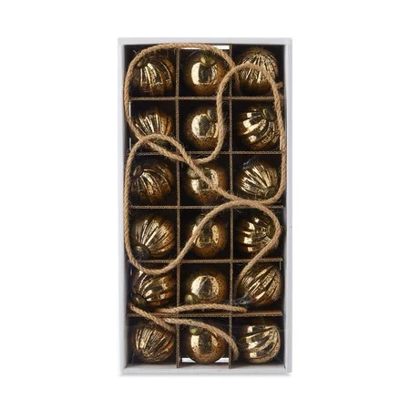 Gold Shatterproof Ornament Christmas Garland, 72 in, by My Texas House | Walmart (US)