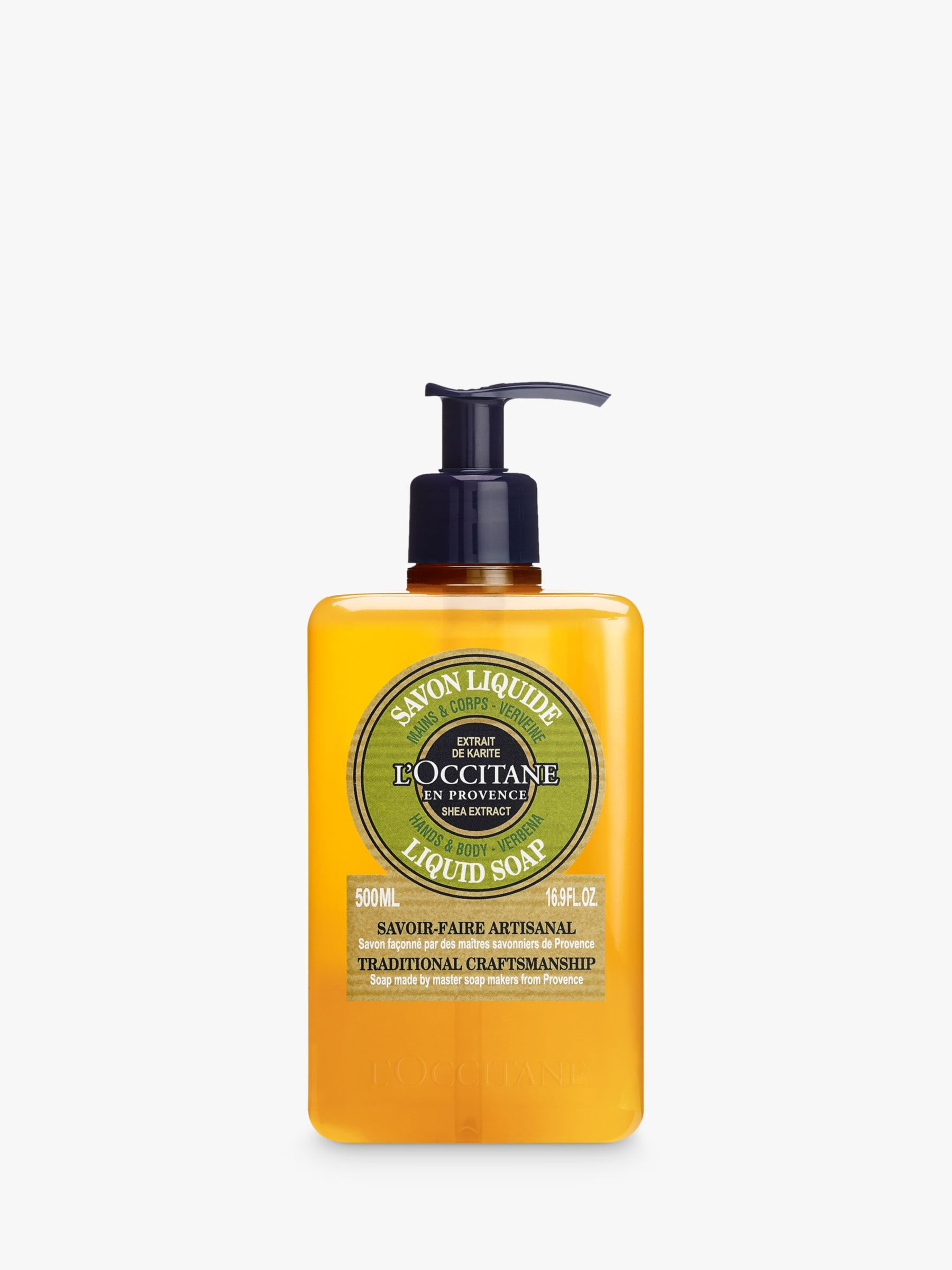 L'OCCITANE Shea Verbena Hands & Body Liquid Soap | John Lewis (UK)