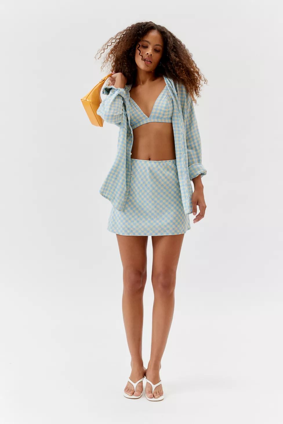 UO Belasco Linen Top & Skirt 3-Piece Set | Urban Outfitters (US and RoW)