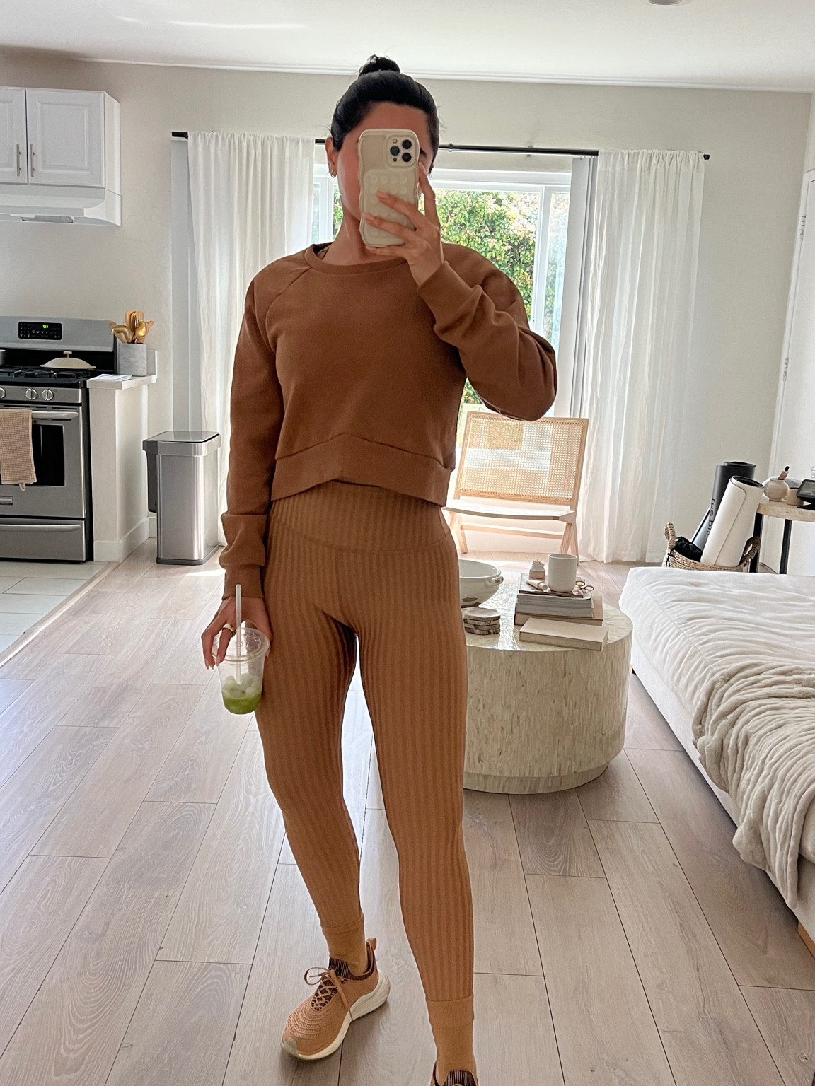 Small legging, medium bra, medium sweatshirt 

#LTKSeasonal #LTKsalealert