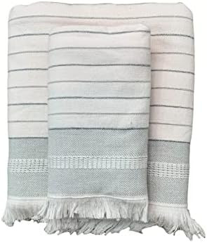 MyAprils Cotton Bath Towel Sets, 100% Luxury Turkish Cotton Terry Back, Super Soft Absorbent Pesh... | Amazon (US)