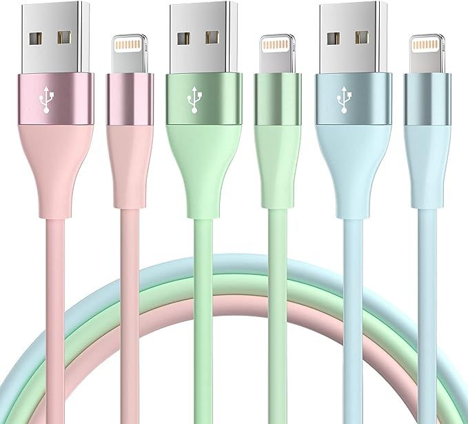 MenoSupp iPhone Charger [Apple MFi Certified] 3Pack 10FT Lightning Cable Fast Charging iPhone Cha... | Amazon (US)