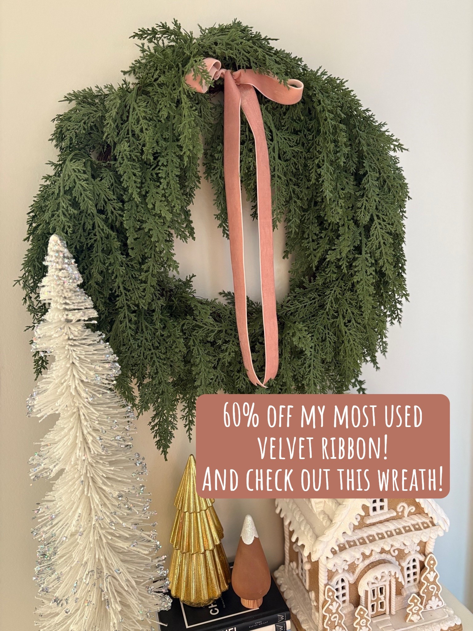 60% off my most used velvet ribbons! I have a few colors & sizes to mix and match for all the holidays!

Holiday decor, Christmas decor, home decor, natural looking wreath, faux wreath, Christmas greenery, Walmart Christmas  

#LTKHome #LTKSaleAlert #LTKHoliday