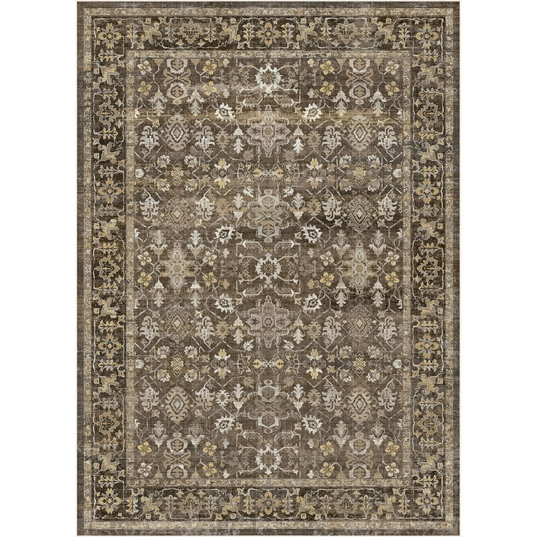 BERTHMEER 8'x10' Area Rugs for Living Room Large Vintage Brown Carpets for Bedroom Office Machine... | Walmart (US)