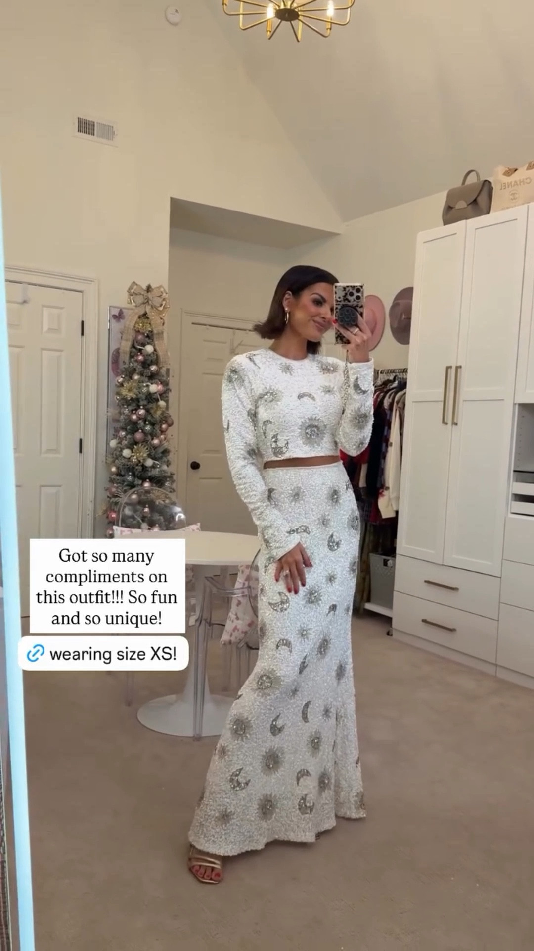 Got so many compliments on this outfit!!! So fun and so unique! 🤍

Wearing size XS 

#LTKSeasonal #LTKHoliday