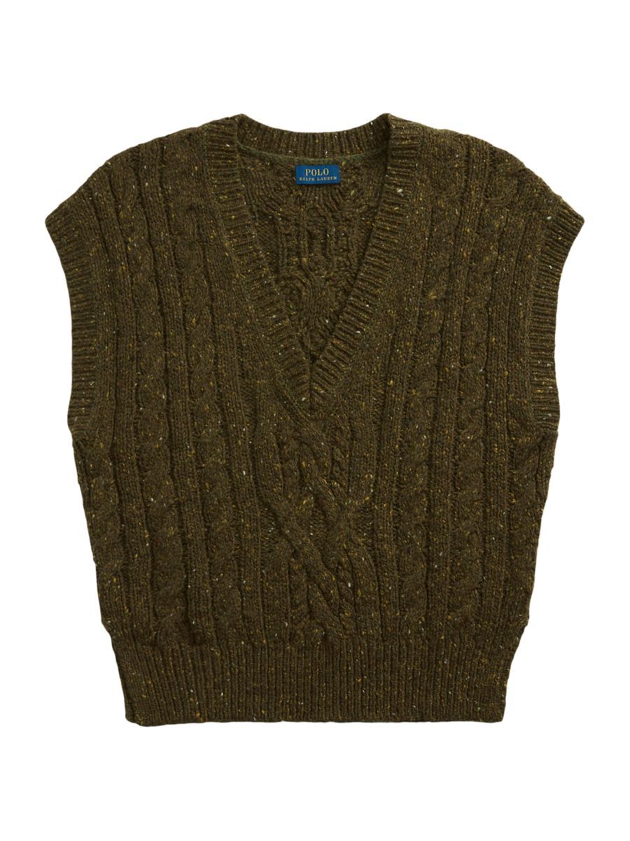 Aran Cabled Sweater Vest | Saks Fifth Avenue