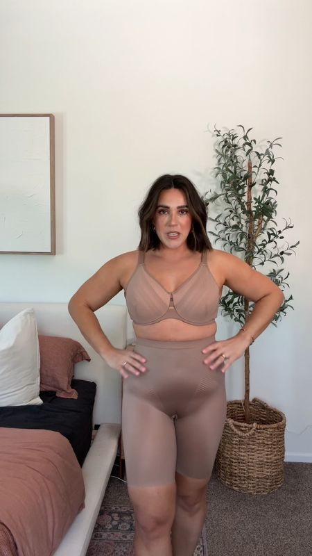 Smoothing, shaping and breathable shapewear. I’m wearing a size L (could do a M for even more compression but I sized up). Code NINAXSPANX for $$ off! 

Shaping, size 10, midsize, event dress. 

#LTKSaleAlert #LTKMidsize #LTKStyleTip