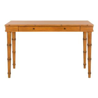 Noely 47 in. 1-Drawer Brown Writing Desk | The Home Depot