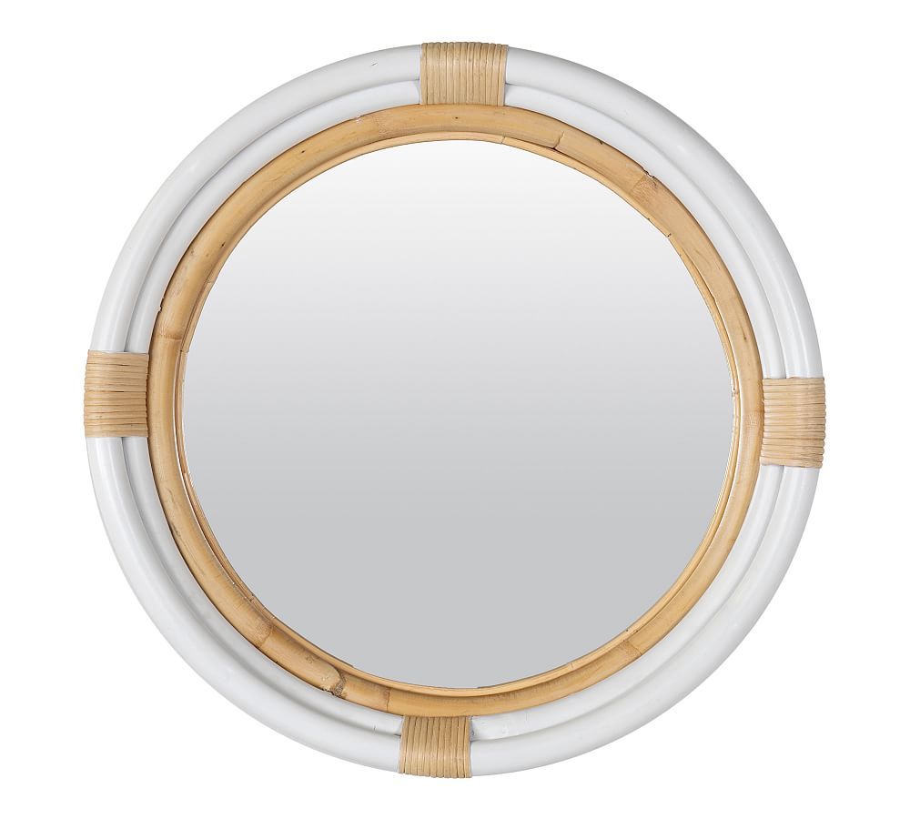 Tulum Round Wall Mirror | Pottery Barn (US)