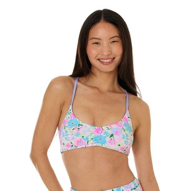 Celebrity Pink Junior's Swim Reversible Bikini Top | Walmart (US)