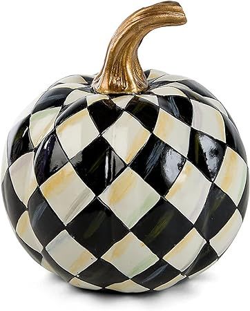 MacKenzie-Childs Courtly Harlequin Mini Decorative Pumpkin for Fall Decor, Autumn Decorations for... | Amazon (US)