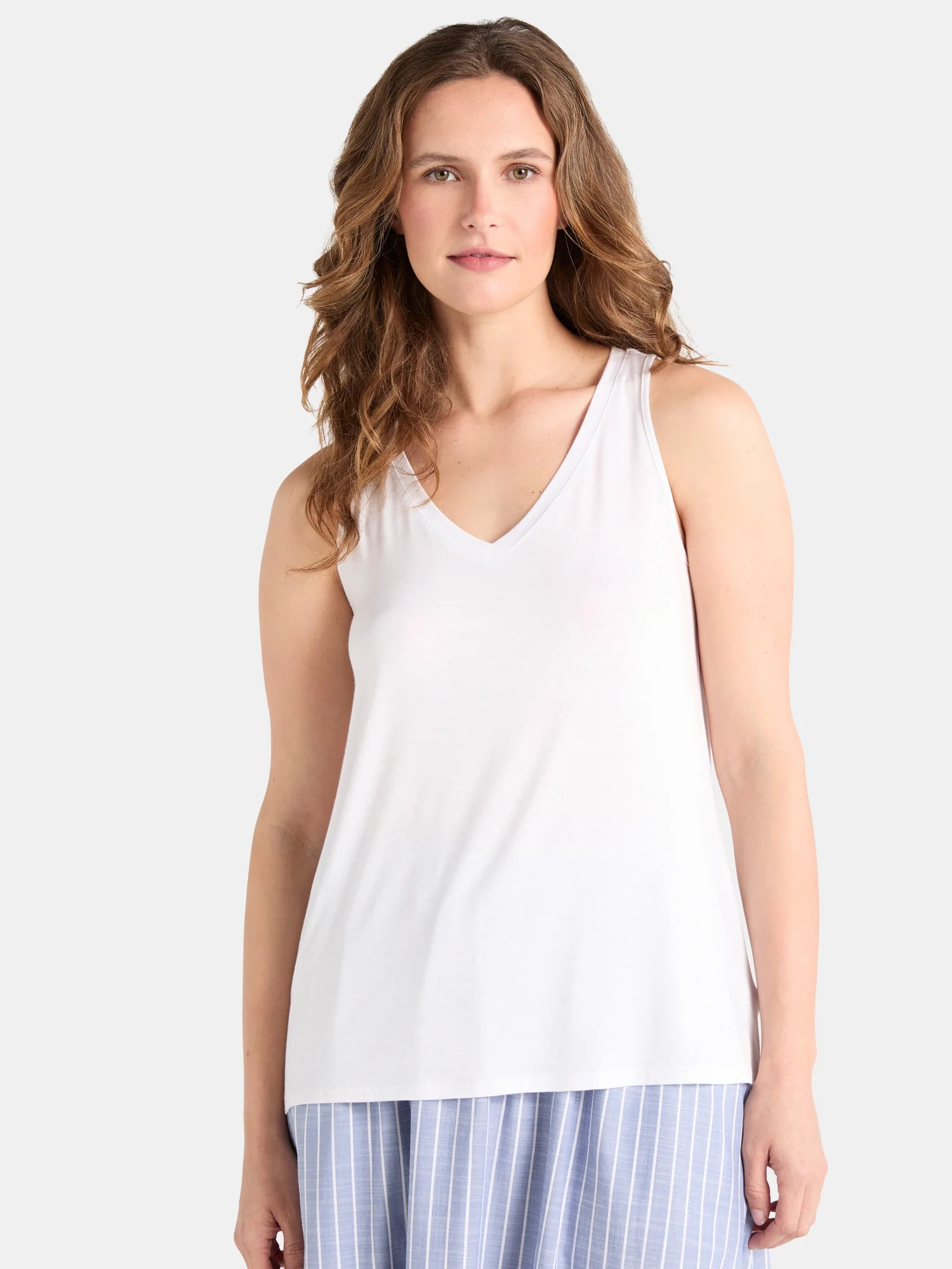 Time and Tru Women's High Low Tank Top, Sizes XS-XXXL | Walmart (US)