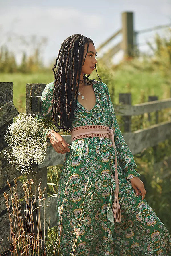 Floral Maxi Dress By Anthropologie in Assorted Size M P | Anthropologie (US)