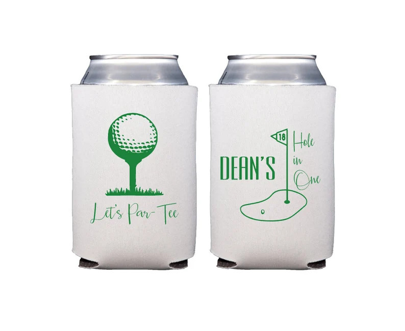 Hole in One Golf Party, Golf Birthday Can Cooler, Lets Par Tee, Golf Theme Party, Golf Party Favo... | Etsy (US)