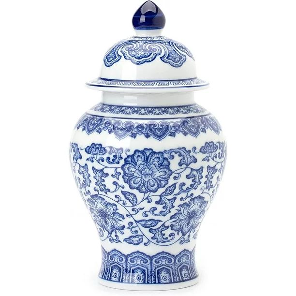 GaLouRo Blue and White Ginger Jars for Home Décor,Small Chinoiserie Porcelain, Good Ideal for Ro... | Walmart (US)