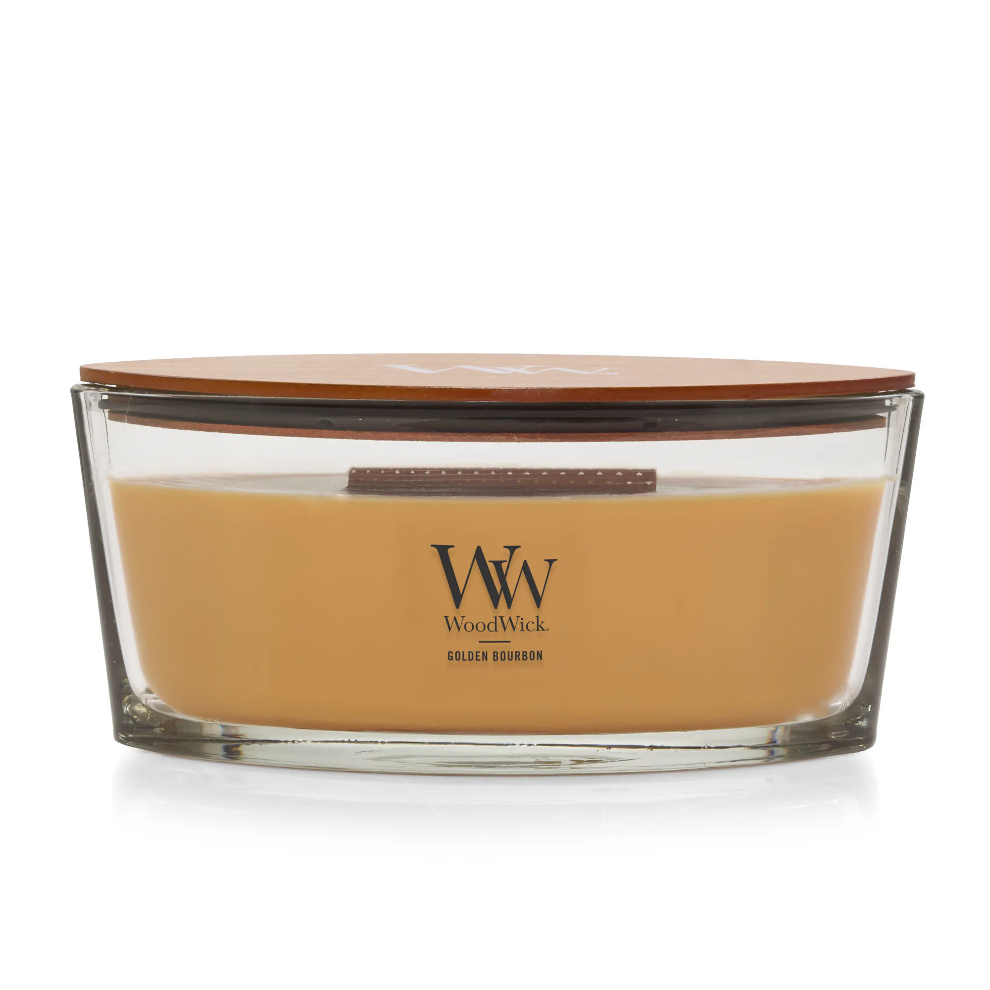 Golden Bourbon WoodWick Ellipse Candle, 16 oz | Yankee Candle