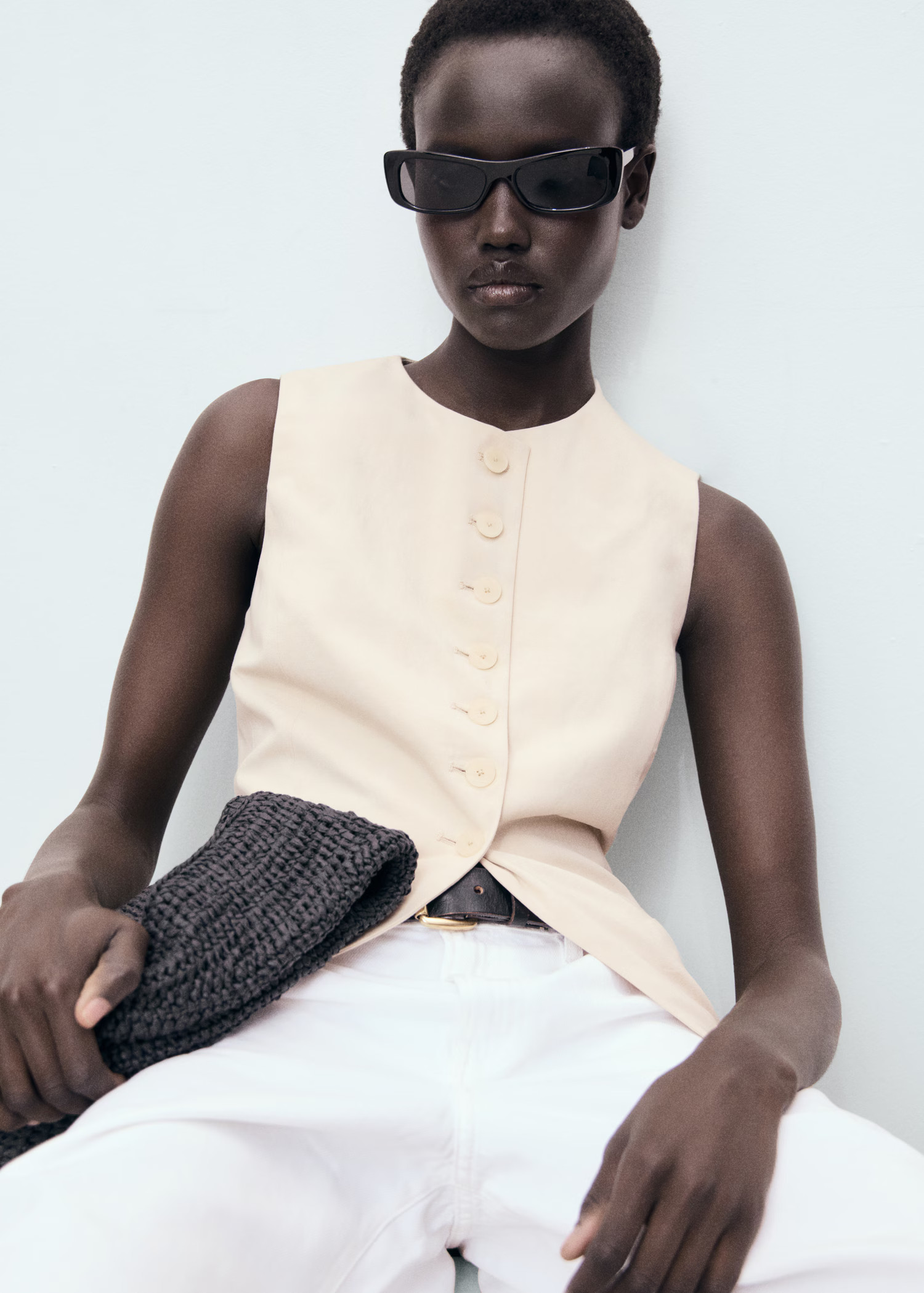 Suit waistcoat with buttons - Women | MANGO USA | Mango (US/MX/AU)