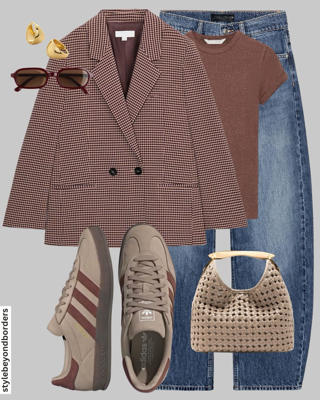 Blazer outfit styling for Spring 🌺🥨✨



Tags: double breasted checkered blazer. Blazer, adidas sambas, adidas gazelle, barrel jeans, basic t-shirt, mauve blazer, pink blazer, suede ballet flats, cranberry suede jacket, satin ballet flats, straight leg jeans, elleme bag DeMellier bag, H&M, Zara, Mango, COS

#LTKstyletip #LTKworkwear #LTKSeasonal