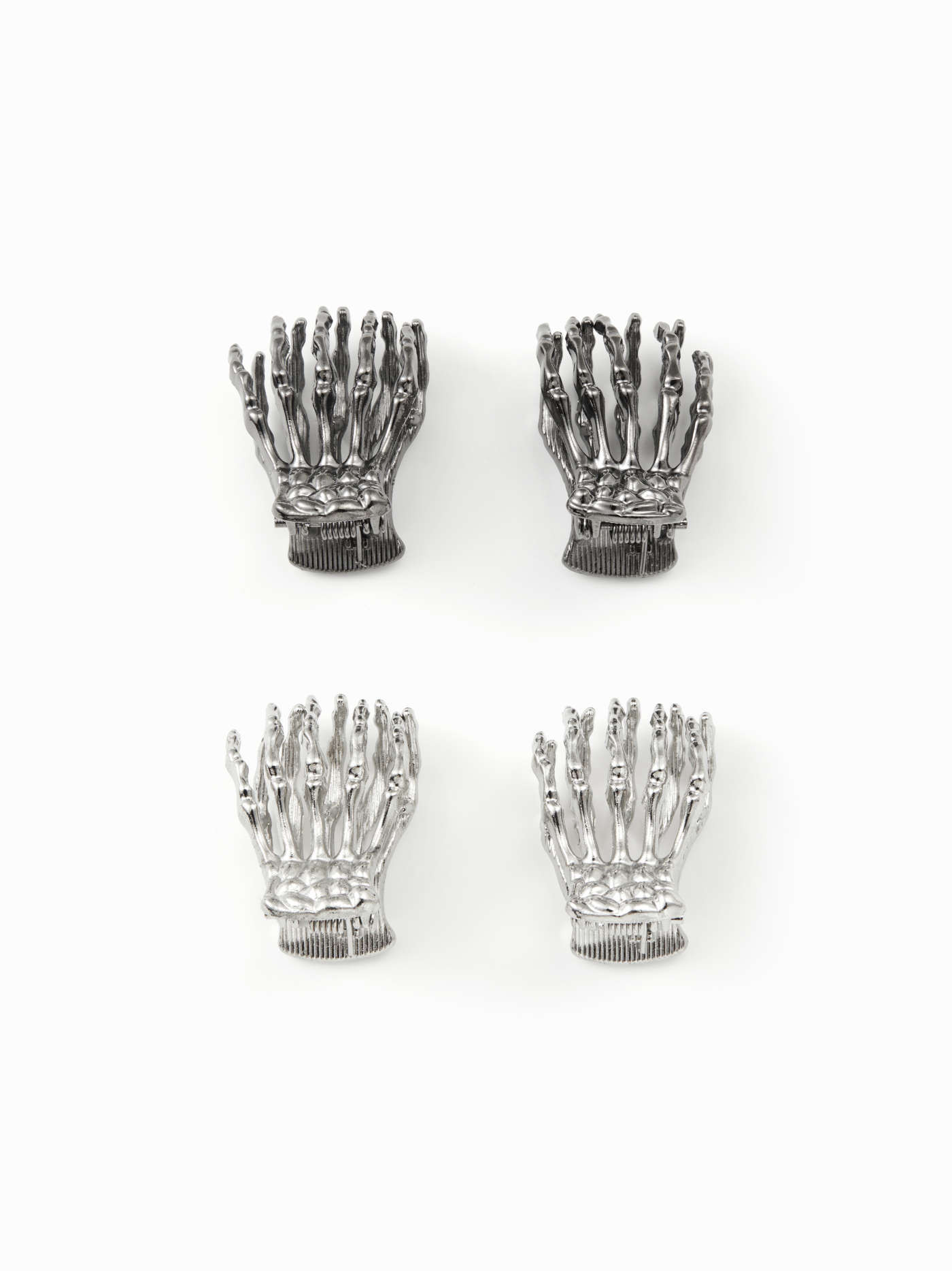 4PCS SKELETON HAND HAIR CLAW For Daily Casual | Cider