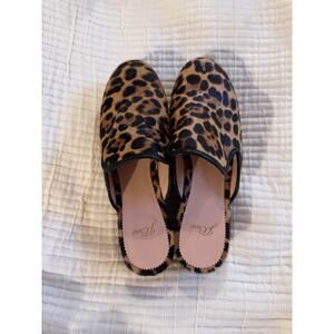 J. CREW wooden CLOGS IN LEOPARD CALF HAIR women’s sz 9 excellent!! | Poshmark