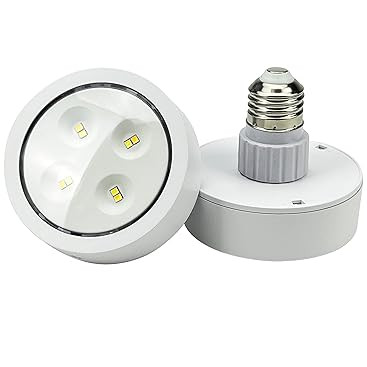 KELUOLY Battery Operated Light Bulbs Sets of 2, with Remote Control LED Puck Lights, AA Battery B... | Amazon (US)