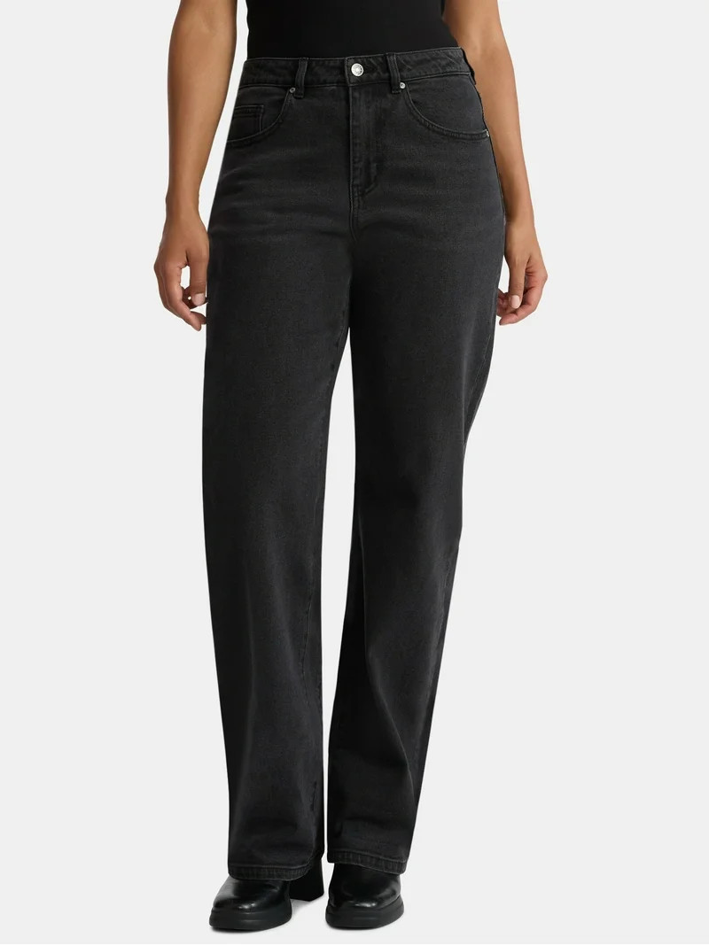 Madden NYC Women's Barrel Jeans, 28" Inseam, Sizes 00-18 | Walmart (US)