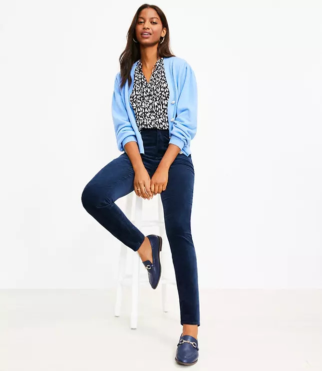 Velvet Skinny Pants | LOFT