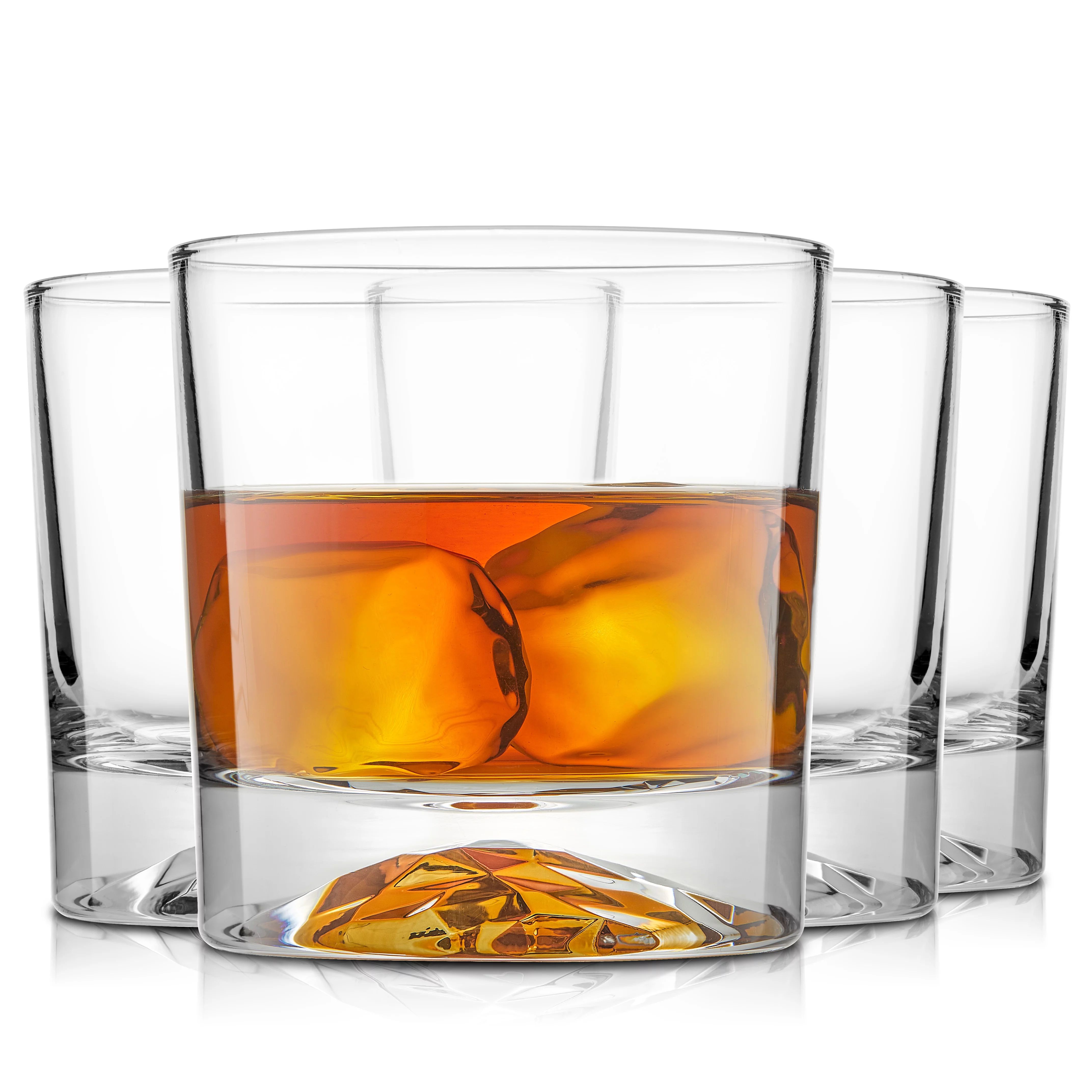 JoyJoltJoyJolt Radiant Rock Design Whiskey DOF Short Drinking Glass, Set of 4 Rocks GlassesUSD$19... | Walmart (US)