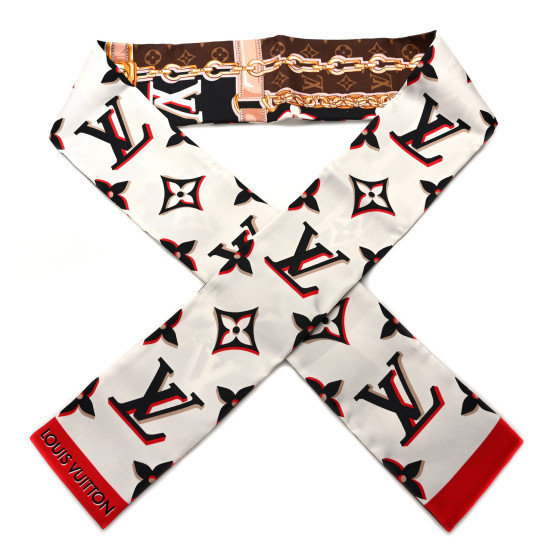 Silk Monogram Escale Perfect Match Bandeau Marron | FASHIONPHILE (US)