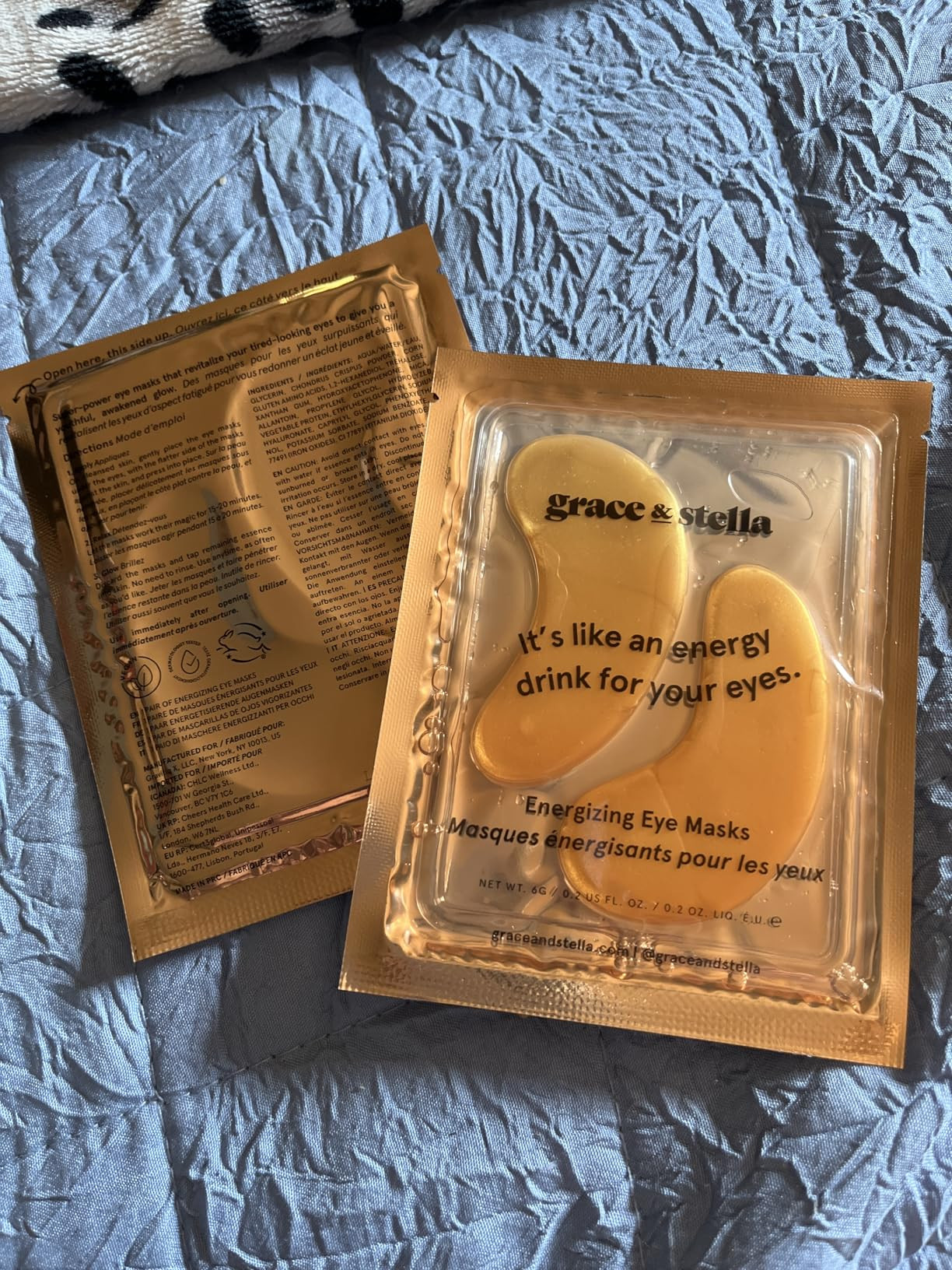 grace & stella Award Winning Under Eye Mask - Travel Size Toiletries - Bridal Shower Gifts - Gel ... | Amazon (US)