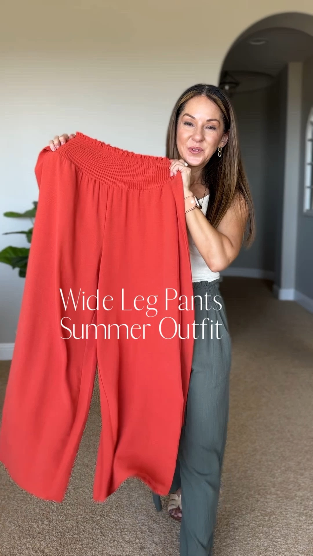 Summer Outfit Idea

Im wearing Wide leg palazzo pants with pockets, tie front size S in red, cropped tank with built in bra, bra tank top,small in beige - TTS. 

Summer  Summer outfit  Summer fashion  Summer style  Wide leg pant  Wide leg  Workwear  Tank top  Built in bra  Casual elevated outfit  EverydayHolly 

#LTKStyleTip #LTKOver40 #LTKSeasonal