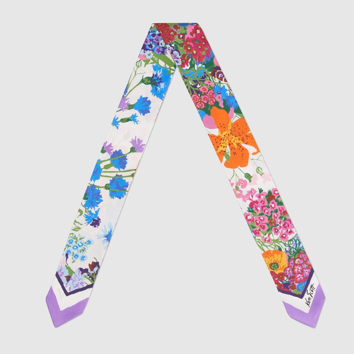 Ken Scott print silk neck bow | Gucci (US)