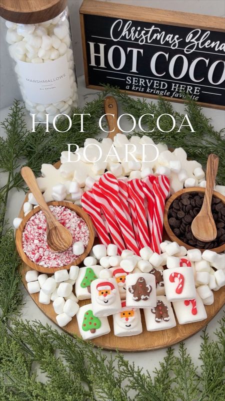 HOLIDAY \ hot cocoa board🍫☕️🤶🏻 I’m not sure what’s better than a festive cup of hot chocolate come winter! Here’s a fun idea for holiday entertaining and/or for the entire family to enjoy! Cheers!!

Christmas decor 
Food


#LTKparties #LTKVideo #LTKHoliday