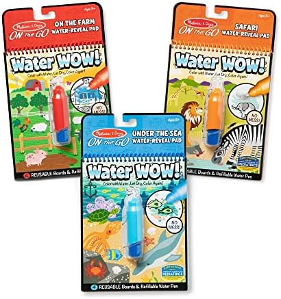 Melissa & Doug Water Wow! - Water Reveal Pad Bundle - Farm, Safari & Under The Sea | Amazon (US)