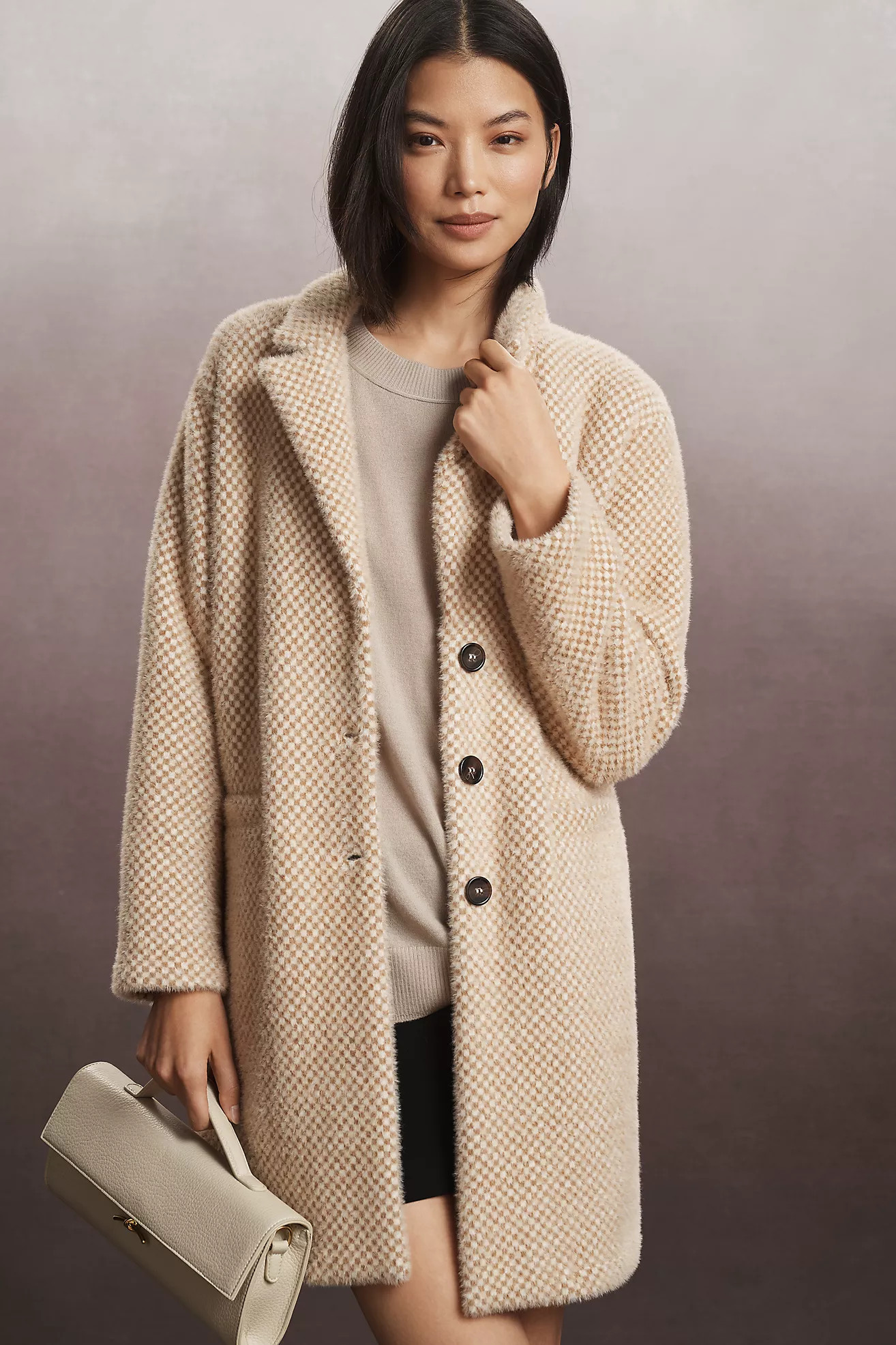 Sanctuary Hometown Fuzzy Knit Coat | Anthropologie (US)