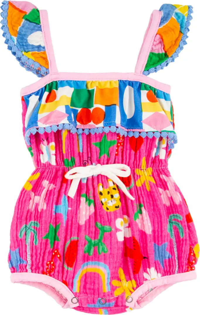 Willa Print Cotton Gauze Bubble Romper | Nordstrom