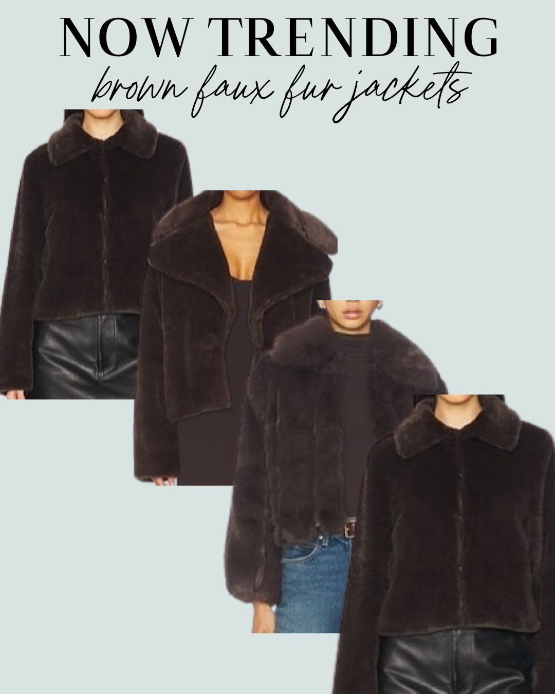 Faux fur brown jacket cropped jacket winter outfit 

#LTKPetite #LTKFindsUnder50