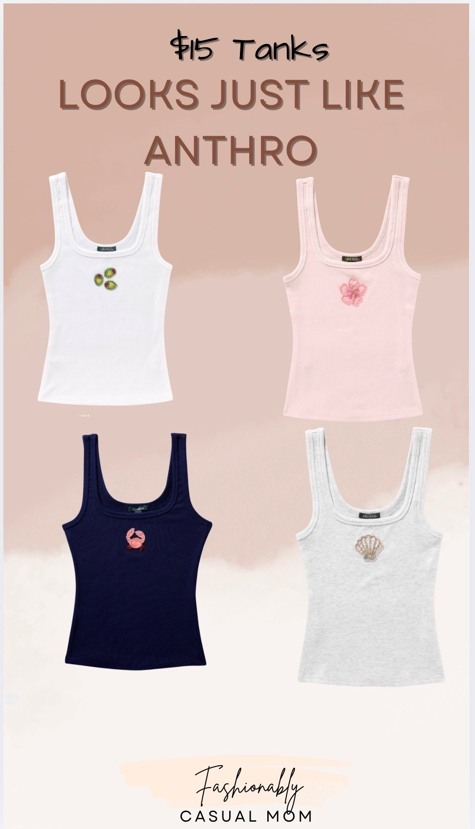 $15 tanks back in stock
Look just like Anthro
From Target

#LTKootd #LTKgrwm #LTKActive